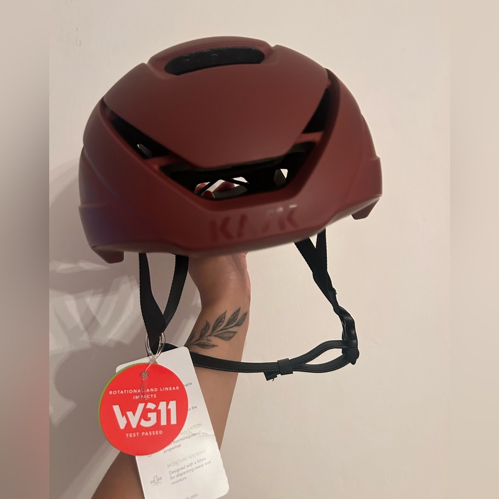 KASK Burgundy helmet NWT